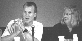 Mike Nelson and Mary Jo Pehl